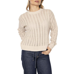 Sunrise Crochet Sweater Oatmeal - Maglia Donna Beige 0013A-0000  LEVIS 