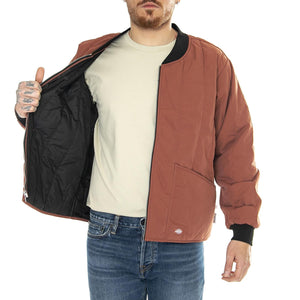 Quilted Jacket Nin Mahogany - Giacca Uomo Rossa DK0A4YVJH441  DICKIES 
