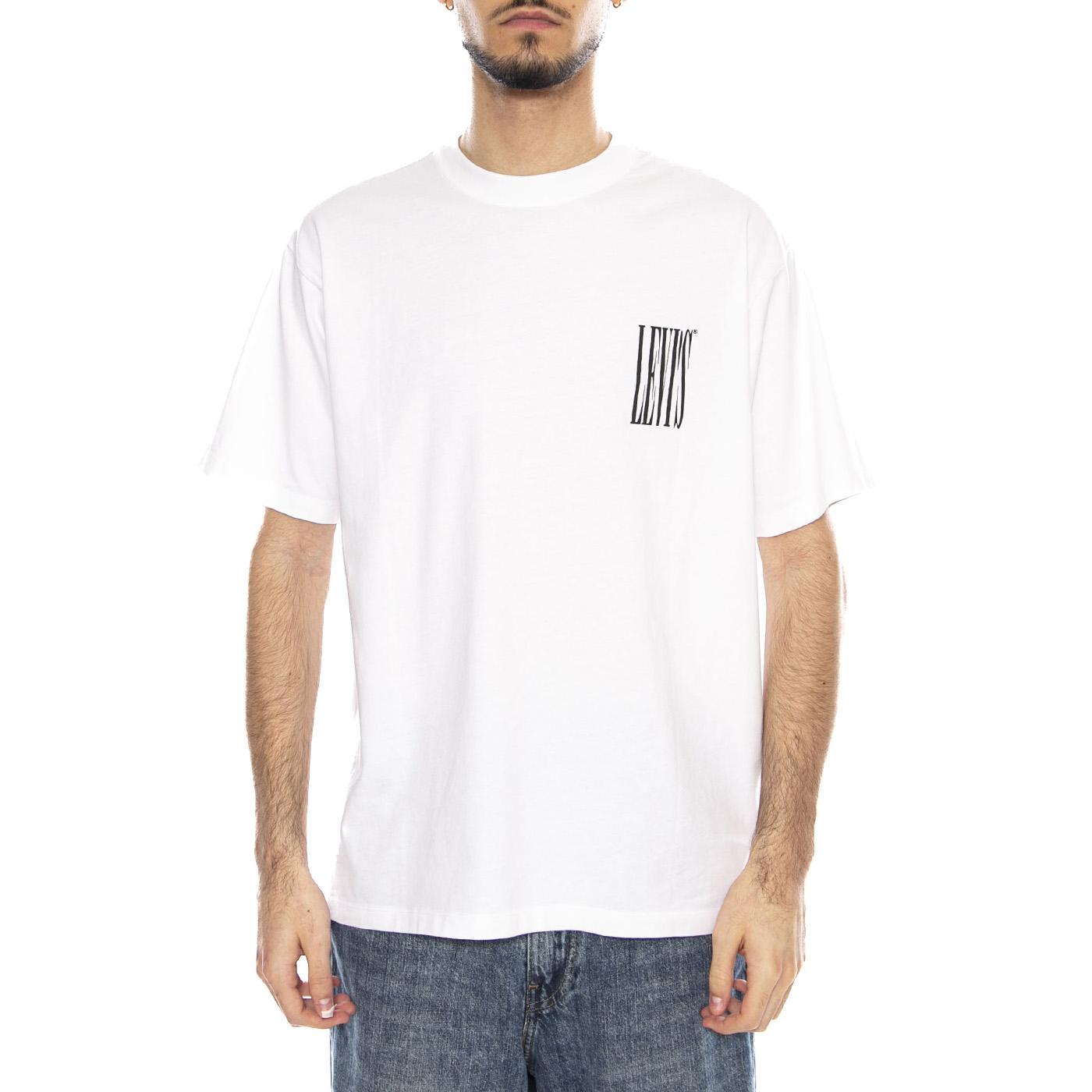 Vintage Fit Graphic Tee - Americas Finest Overalls - Jet Black - Maglietta Girocollo Uomo Bianca 87373 0394 LEVIS 