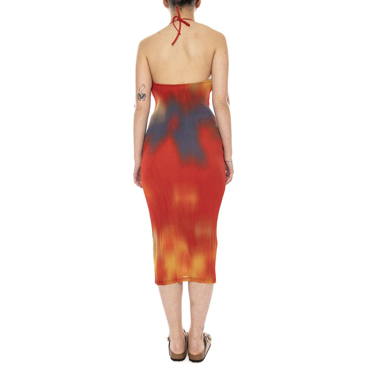 FLOWERS PLEATED MIRIAM DRESS - Abito Donna Lungo Multicolore WDR00329 MLT THINKING MU 