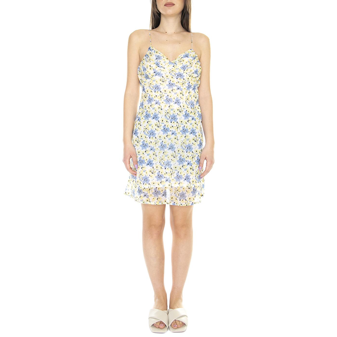 Vestido Corto de Tirantes con Estampado Floral - Abito Donna Multicolore 31W/41243  WILD PONY 