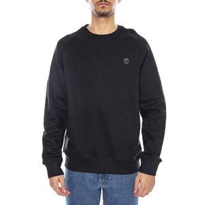 Exeter River Brushed Back Crew Sweatshirt Black - Felpa Girocollo Uomo Nera TB0A2BN KX651 TIMBERLAND 
