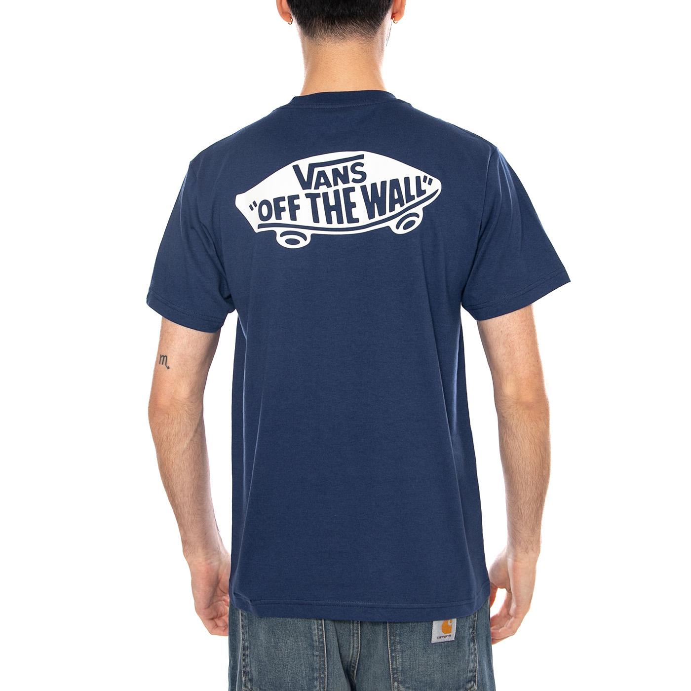 DOUBLE STANDARD SS TEE DEEP INDIGO - Maglietta Girocollo Uomo Blu VN000SYD FOB1 VANS 
