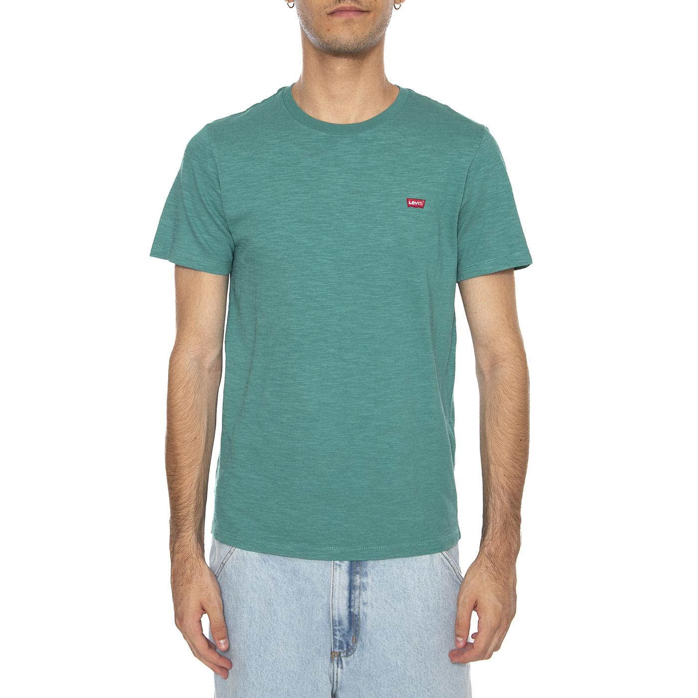 Levi's SS Original Hm Men's T-Shirt - Maglietta Girocollo Uomo Verde 56605-0247  LEVIS 