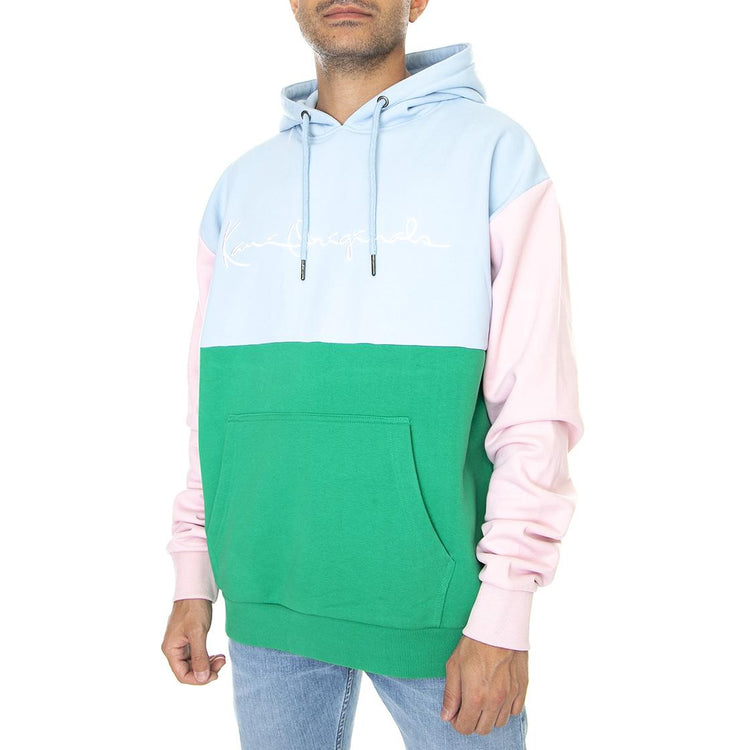 Originals Block - Felpa con Cappuccio Uomo Multicolore / Green / Light Blue / Rose KRCKM213-084-1  KARL KANI 