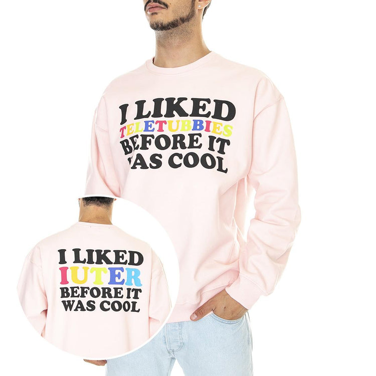 Now Cool Crew Pink - Felpa Girocollo Uomo Rosa 22WISC45-PINK  IUTER 