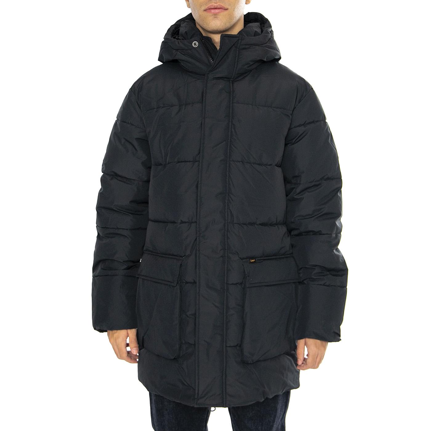 Long Puffer Jacket Black - Giacca Uomo Nera 112355680-BLACK  LEE 