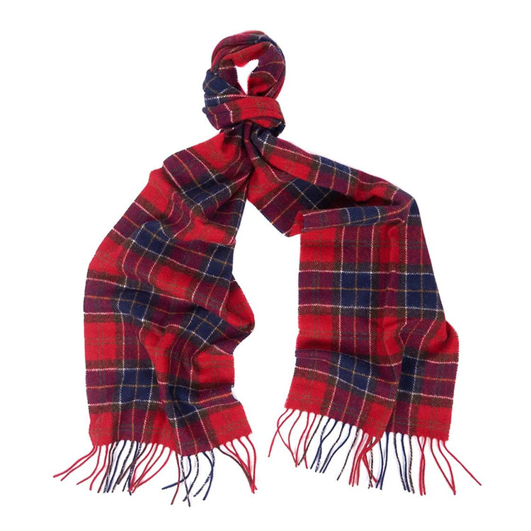 Tartan Lambswool Scarf Red - Sciarpa Tartan Rossa / Multicolore 222MUSC0001-RE35  BARBOUR 