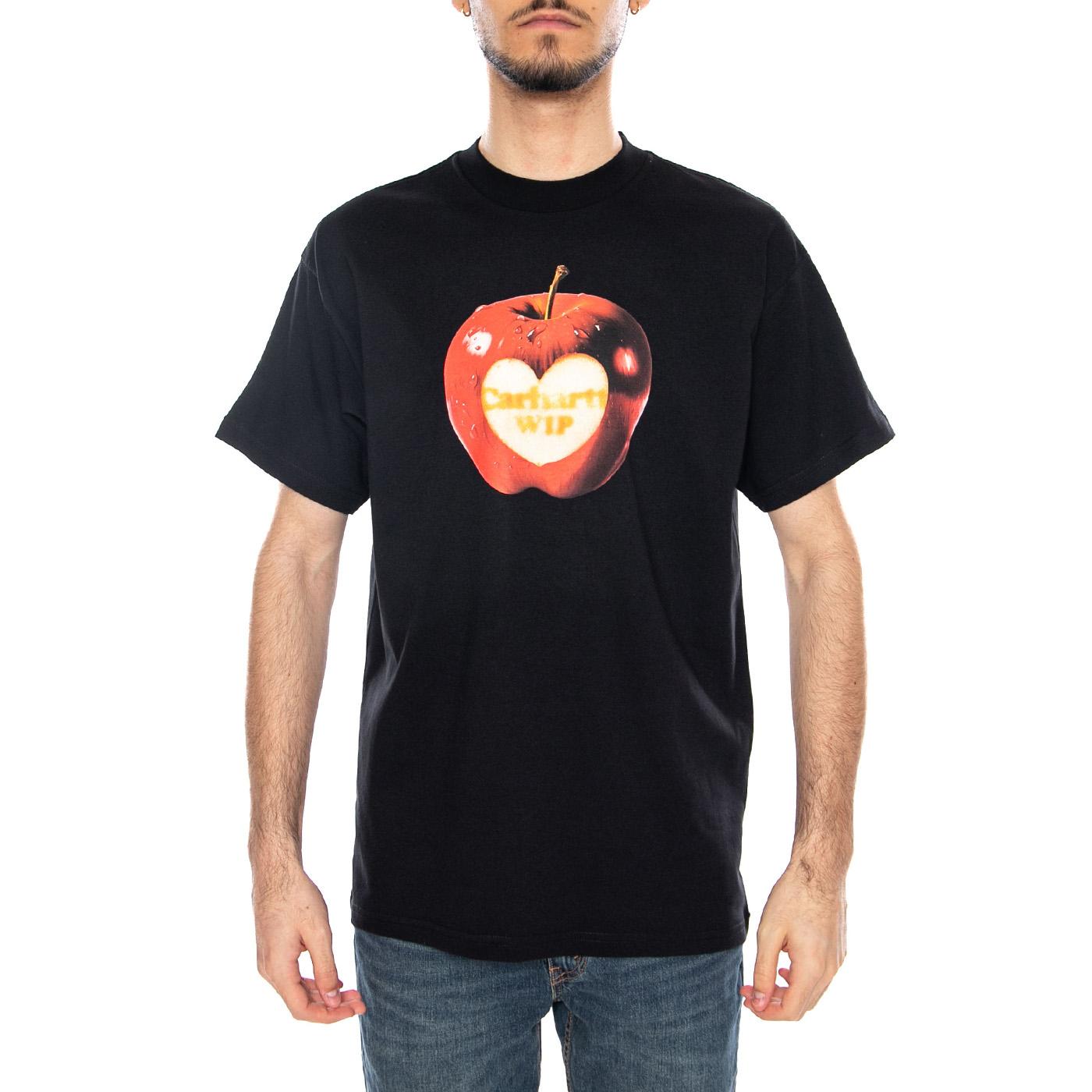 S/S Spoiled T-Shirt Black - Maglietta Girocollo Uomo Nera I036260 89XX CARHARTT WIP 