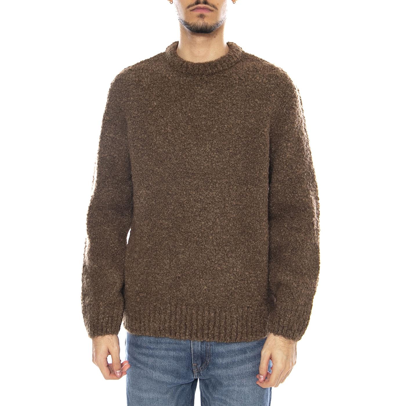 Dun Textured Sweater Taupe -- Maglione Uomo Marrone I034134. 3FC.67 EDWIN 