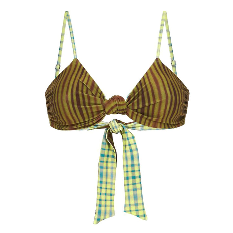 Tree Lines Onda Bikini Top Assorted - Top Costume da Bagno Donna Multicolore 6007-01-1-6007-01-1  OAS 