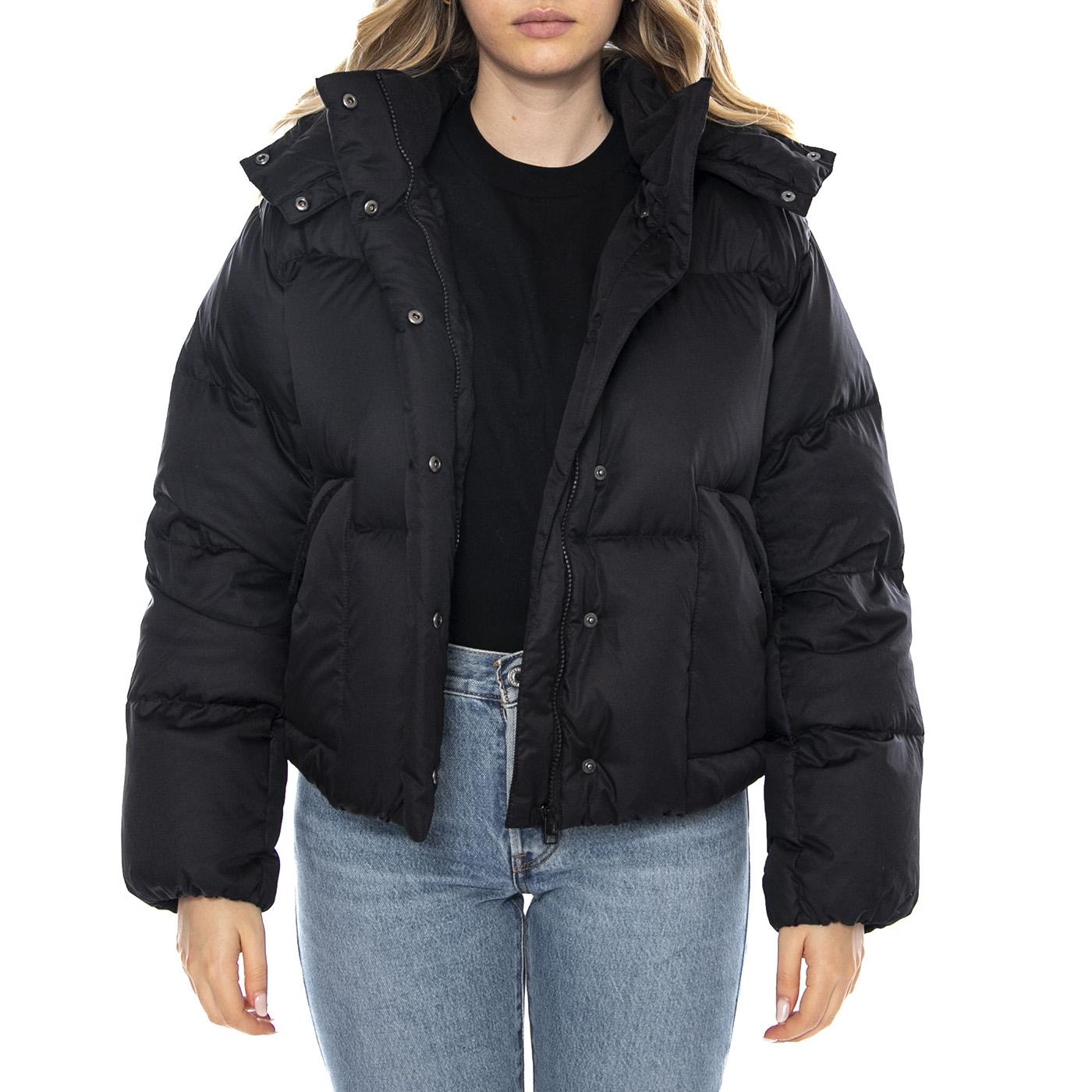 Western Bubble Shortie - Anthracite Night Black - Giacca Piumino Donna Nera 003MD-0001 . LEVIS 