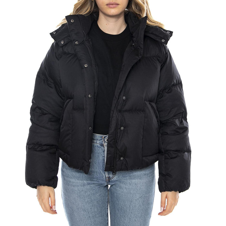 Western Bubble Shortie - Anthracite Night Black - Giacca Piumino Donna Nera 003MD-0001 . LEVIS 