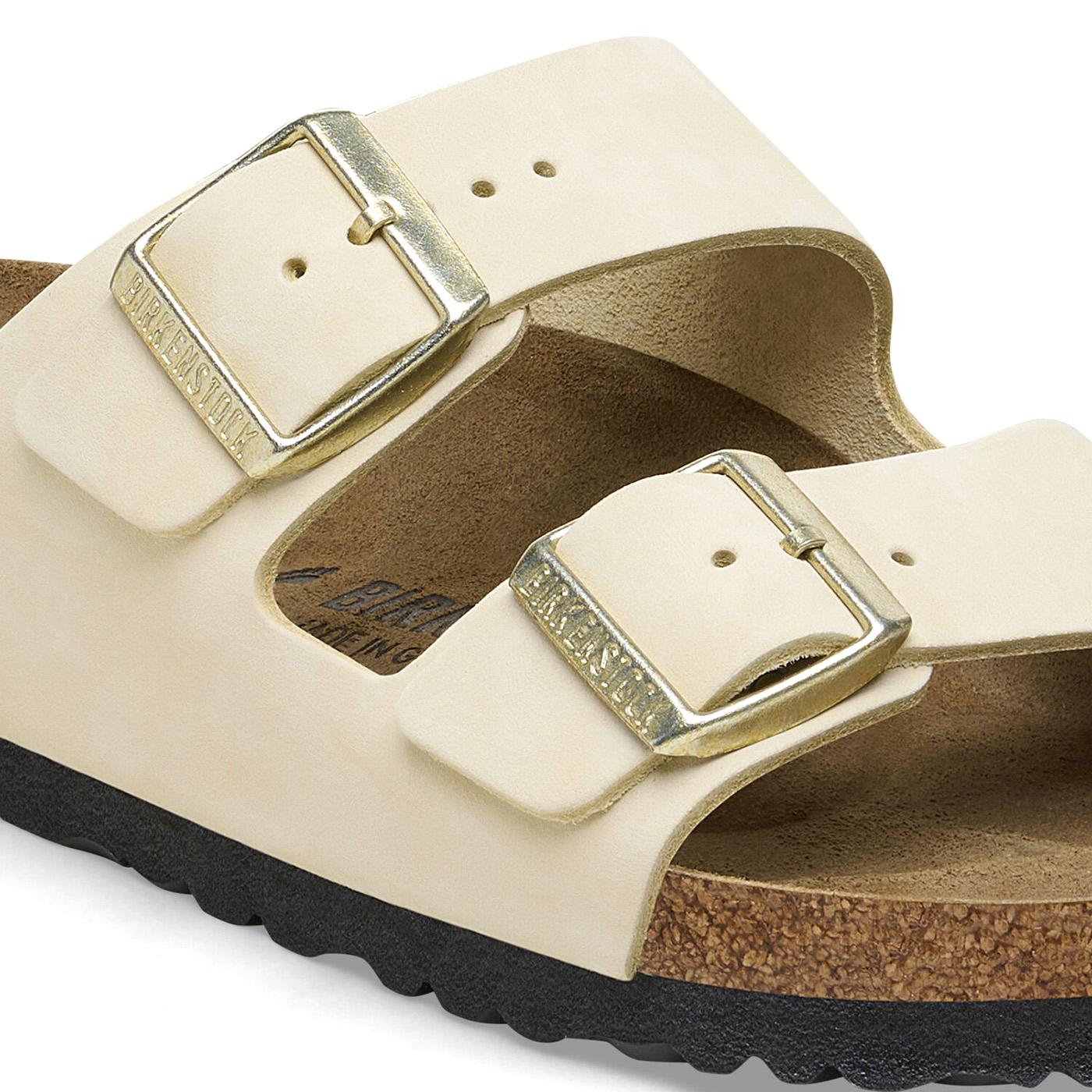 Arizona Ecru, Nubuck Leather - Sandali Donna Beige 1026711  BIRKENSTOCK 