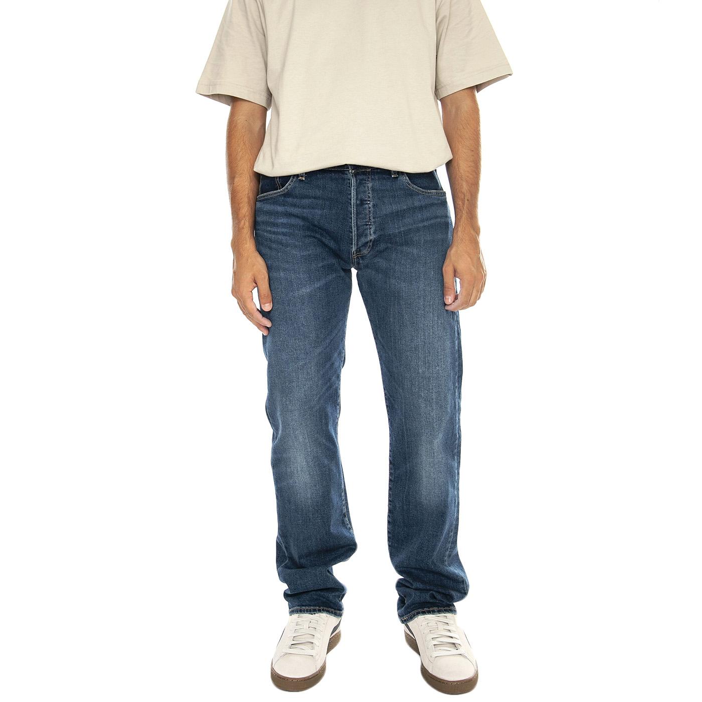 Autunno / Inverno - Pantaloni Denim Jeans Uomo Blu - 01 Levi's Original I Cry Alone Dark Indigo Worn In 00501-3215 . LEVIS 