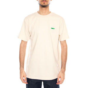 Obey Knowledge Is Power Tee Cream - Maglietta Girocollo Uomo Beige 165264298 CRM OBEY 