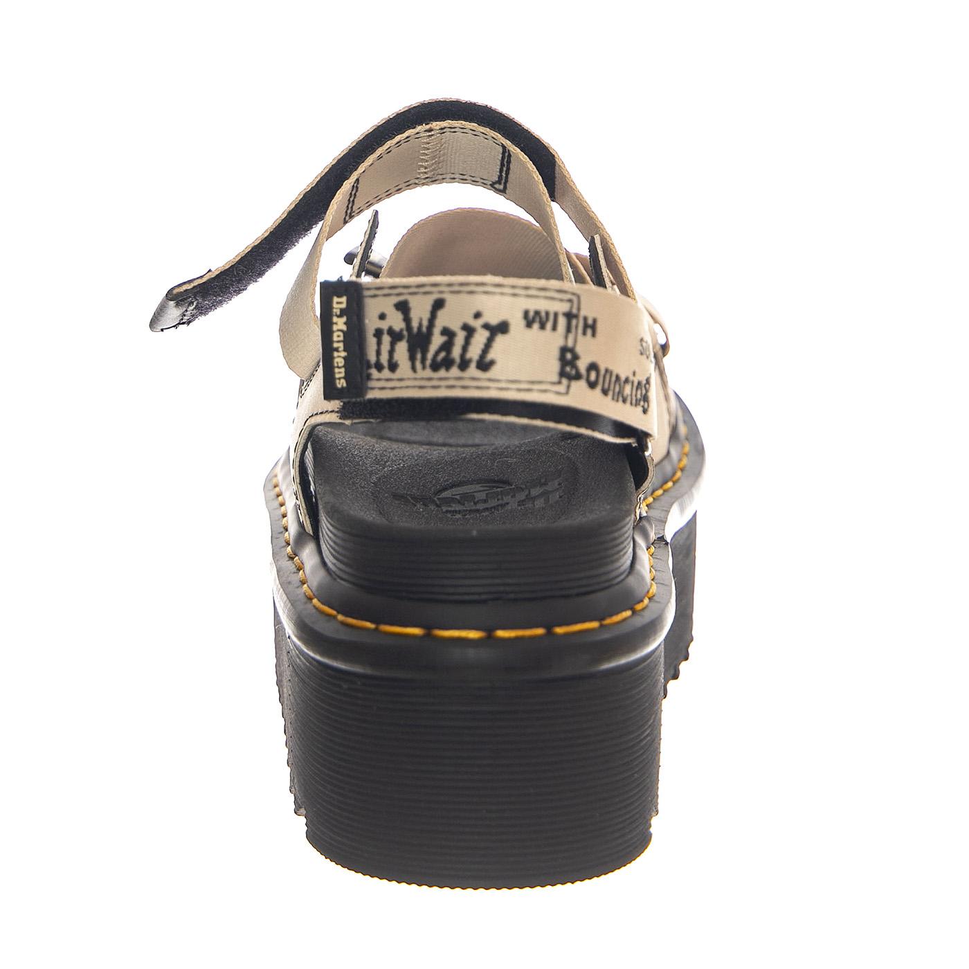 Kimber Warm Sand Webbing+Hydro Leather - Sandali Donna Beige 27351268  DR.MARTENS 