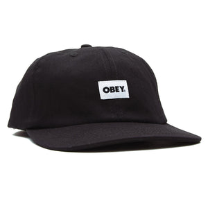 Bold Organic 6 Panel Strapback - Cappellino con Visiera Nero 100580256-BLK  OBEY 