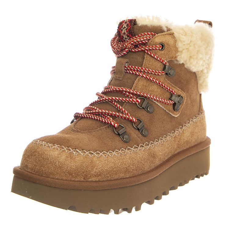 W Classic Alpine Lace-Up Chestnut - Stivali Donna Marroni UGSCALPLCHE1158271W  UGG 