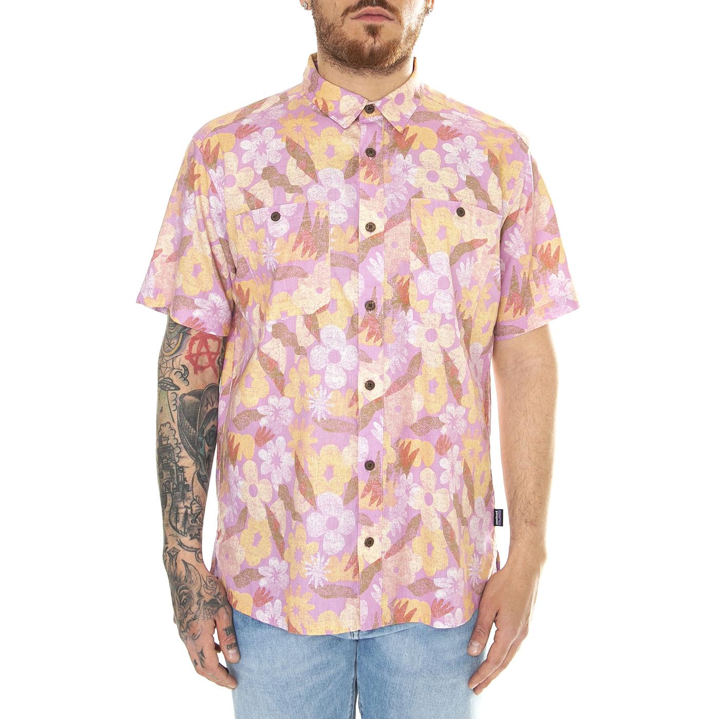 M's Back Step Shirt CSMA - Camicia Maniche Corte Uomo Multicolore 53139-CSMA  PATAGONIA 