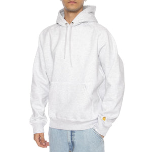 Hooded Chase Sweat Ash Heather / Grey - Felpa Uomo Grigia I033661-00J  CARHARTT WIP 