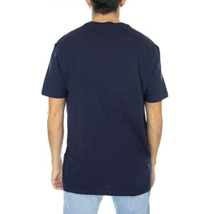 Printed Chest Stripe Tee Marine - Maglietta Girocollo Uomo Blu 67133-035  BEN SHERMAN 