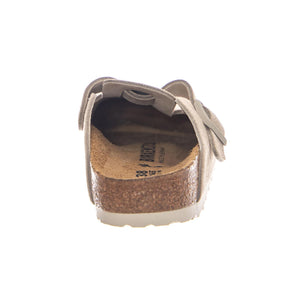 BOSTON SUEDE LEATHER NARROW FIT OYSTER - Sandali Unisex Grigi 1031662 OYT BIRKENSTOCK 