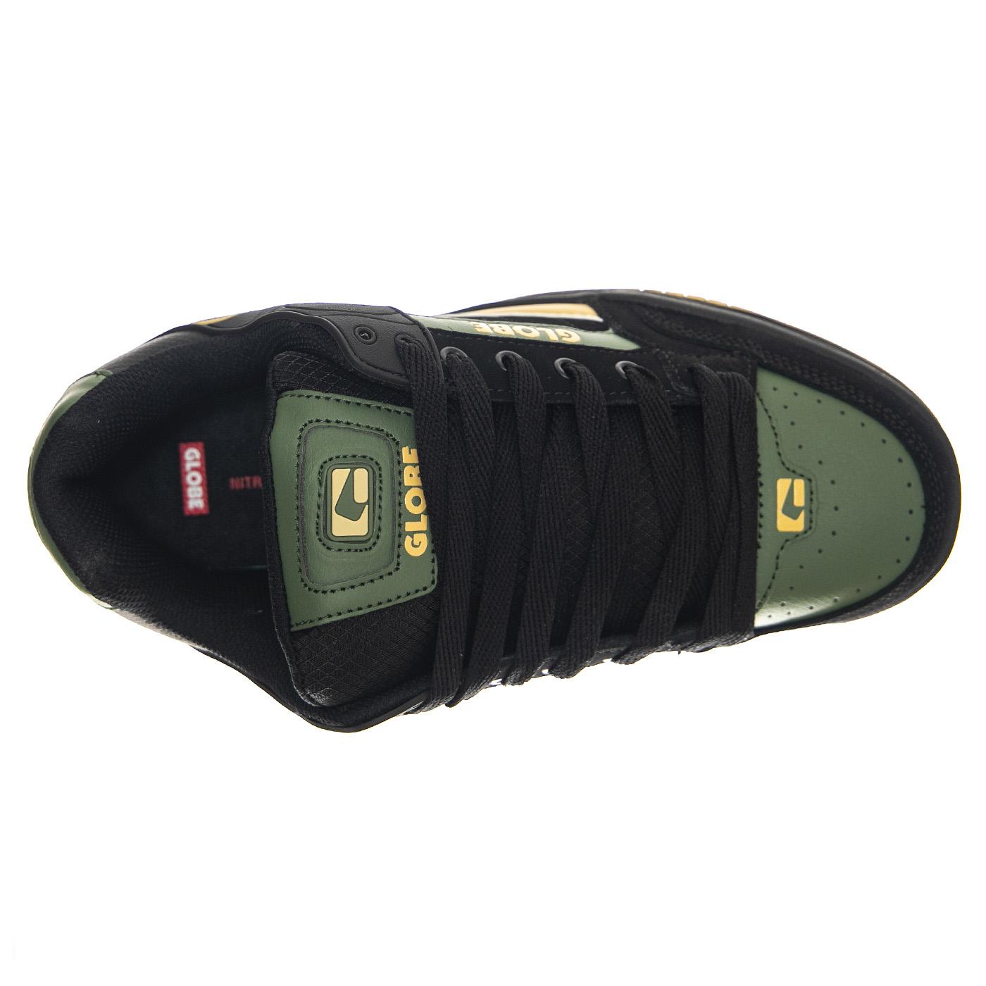 Tilt Black / Spruce Shoes - Scarpe Stringate Profilo Basso Uomo Nere GBTILT20599  GLOBE 