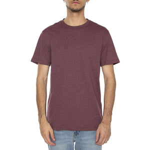 Max Life SS Stitch Tee Noos Port Royale Melange - Maglietta Girocollo Uomo Bordeaux 22025208-4811733  ONLY & SONS 