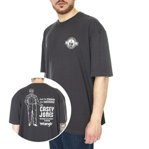 Graphic Tee Faded Black - Maglietta Girocollo Uomo Nere W7BBEEXV6  WRANGLER 