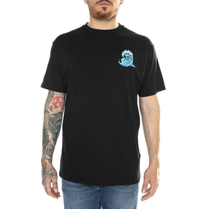 Screaming Wave Black - Maglietta Girocollo Uomo Nera SCA-TEE-10641  SANTA CRUZ 