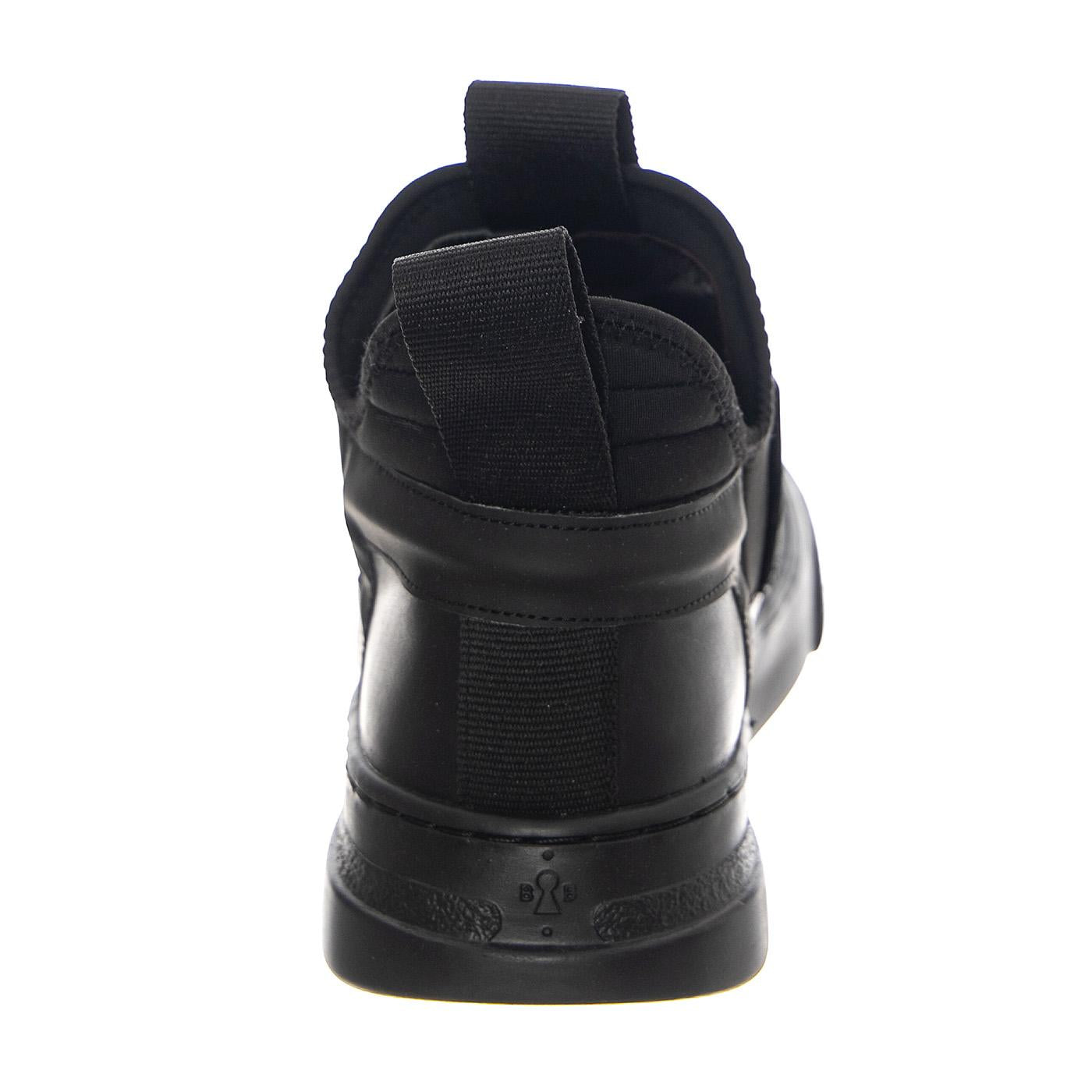 M' Break Nappa Black / Black Sole - Scarpe Profilo Basso Uomo Nere BOMDAMPER-NAPPA.BK  BRUNO BORDESE 
