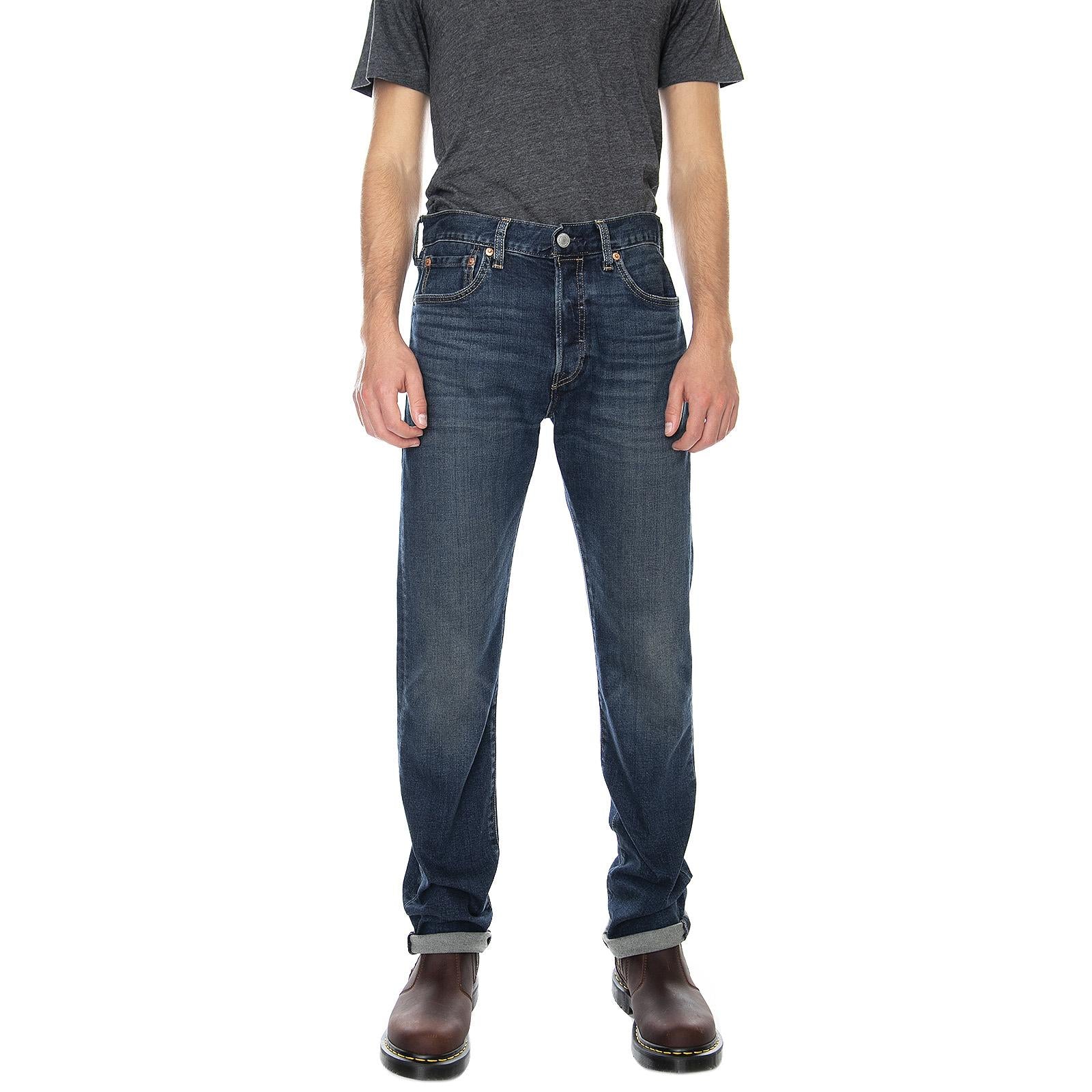 501 Levi's Original Block Crusher - Blue - Denim Jeans Uomo Blu 00501-3061 . LEVIS 