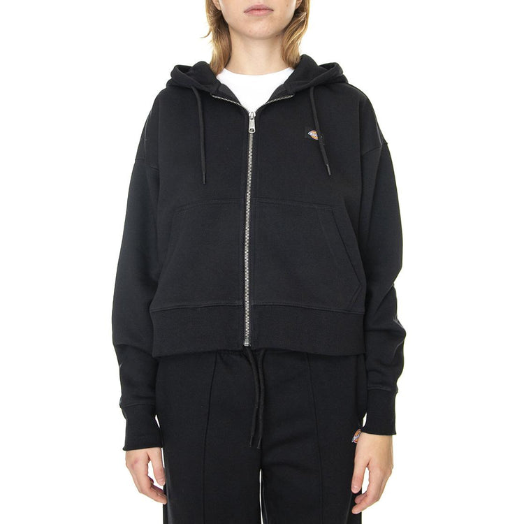 Oakport Zip Black - Felpa con Cappuccio e Zip Donna Nera DK0A4Y1ZBLK1  DICKIES 