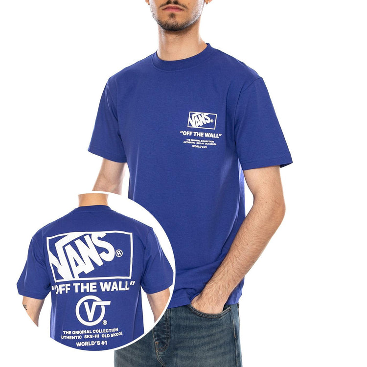 STACKED HI SS TEE ROYAL COBALT - Maglietta Girocollo Uomo Blu VN000PEW FRX1 VANS 