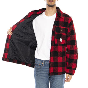 Buffalo Overshirt -- Camicia Overshirt Uomo Rosso / Nero 6040090 12912 CAT 