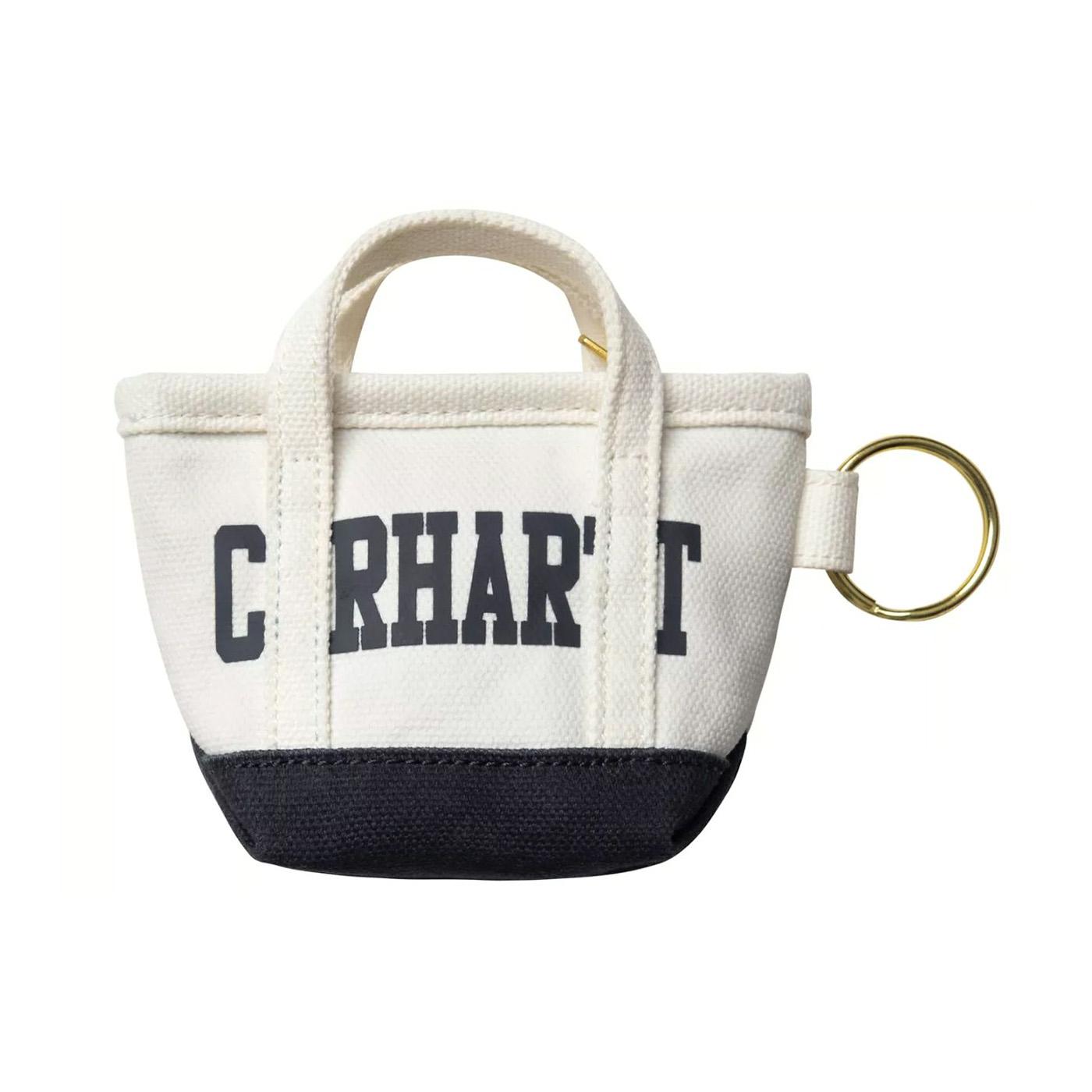 Mini Tote Bag Keychain Natural / Blue - Portachiavi Bianco I036418 2PIXX CARHARTT WIP 