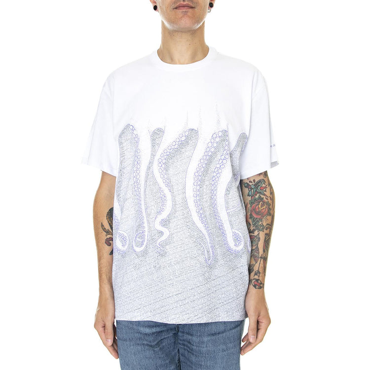 Milan Octopus Tee White - Maglietta Girocollo Uomo Bianca 22WOTS33-WHITE  OCTOPUS 