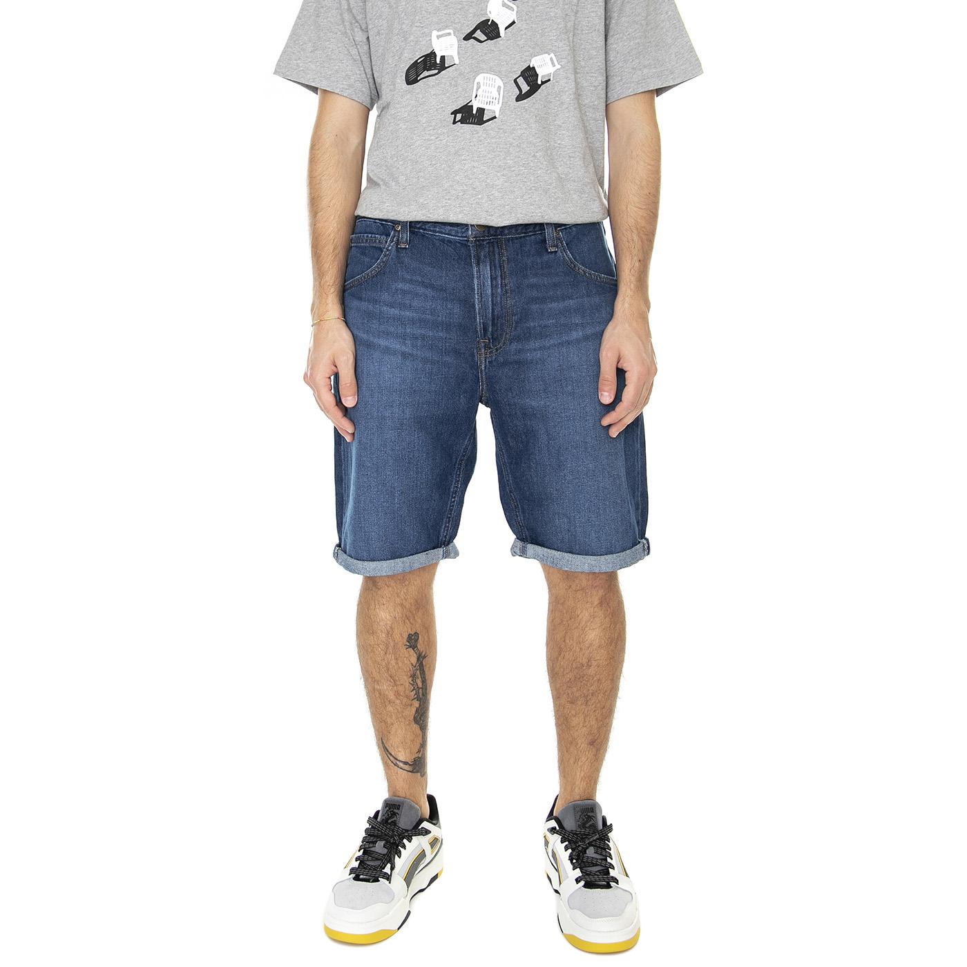 M' 5 Pocket Short VCR Dark Worn Blue - Bermuda Denim Jeans Uomo Blu L73MHVB7  LEE 