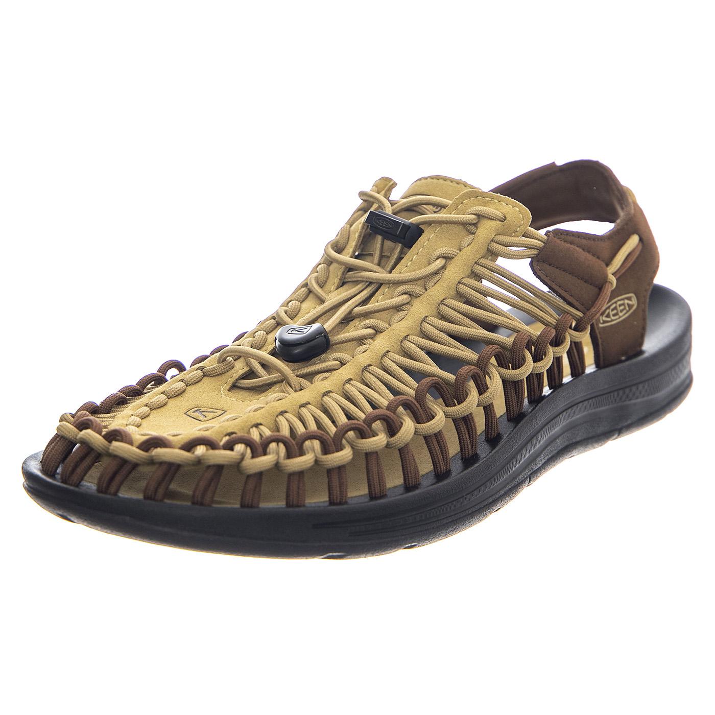 Uneek M-Khaki/Dark Earth - Sandali Uomo Marroni 1028866  KEEN 