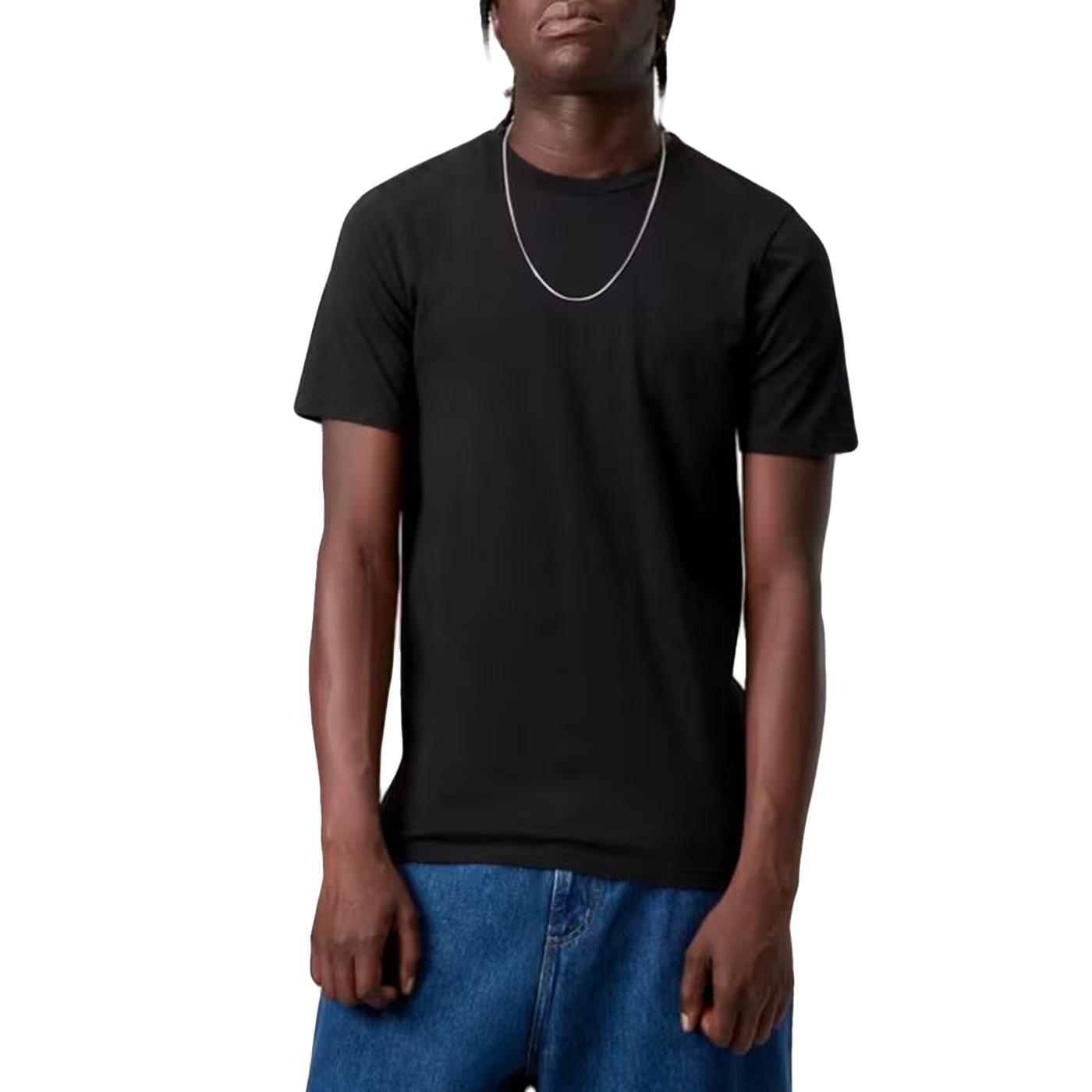 STANDARD CREW NECK T-SHIRT 2 PACK BLACK + BLACK - Maglietta Girocollo Uomo Nera I029370 933XX CARHARTT WIP 