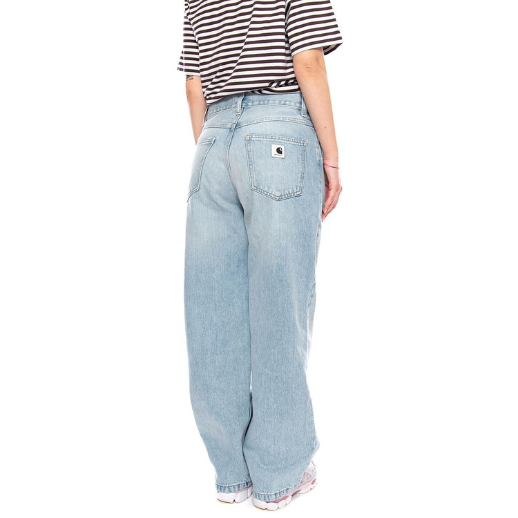 W' Brandon Pant Blue - Pantaloni Denim Jeans Donna Blu I035892 01WU CARHARTT WIP 