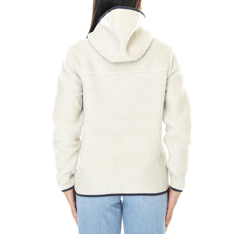 W's Retro Pile Hoody Pelican - Felpa con Cappuccio Donna Beige 22806-PLCN  PATAGONIA 