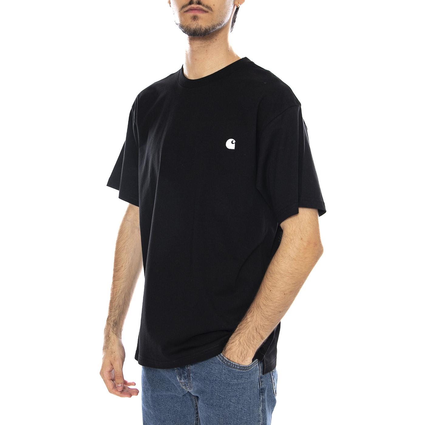 S/S Madison T-Shirt Black / Wax - Maglietta Girocollo Uomo Nera I033000.K02XX  CARHARTT WIP 