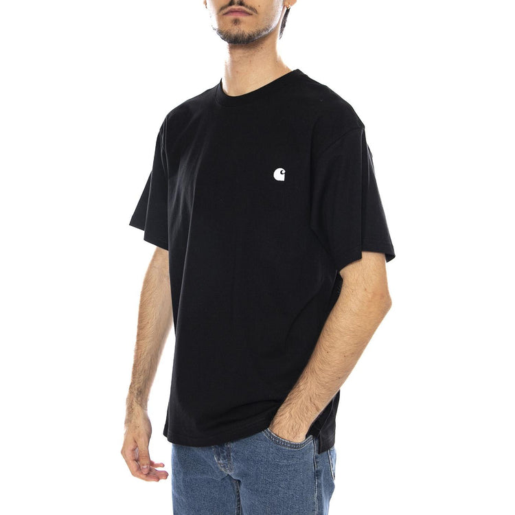 S/S Madison T-Shirt Black / Wax - Maglietta Girocollo Uomo Nera I033000.K02XX  CARHARTT WIP 