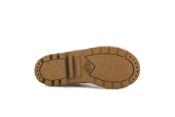 Pampa Hi Cuff Wps Oz Dear Brown - Scarpe Stringate Profilo Alto Bambini Marroni PAK57217-252-M  PALLADIUM 