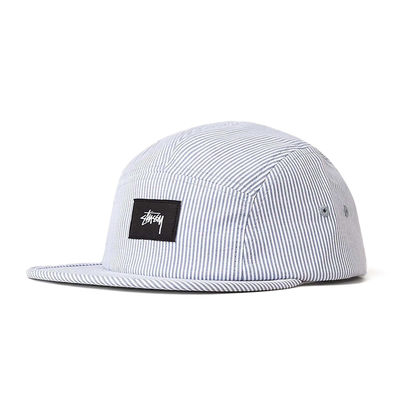 SEERSUCKER CAMP CAP GREY 132835-GREY  STUSSY 