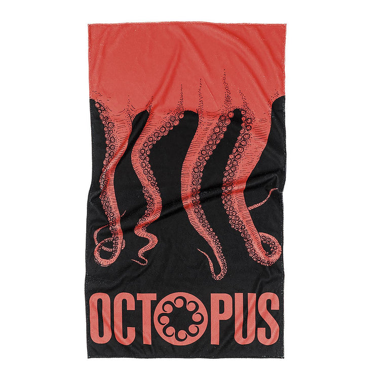 OCTOPUS BEACH TOWEL ORIGINAL BLACKRED 18SOTW01-BLACKRED  OCTOPUS 
