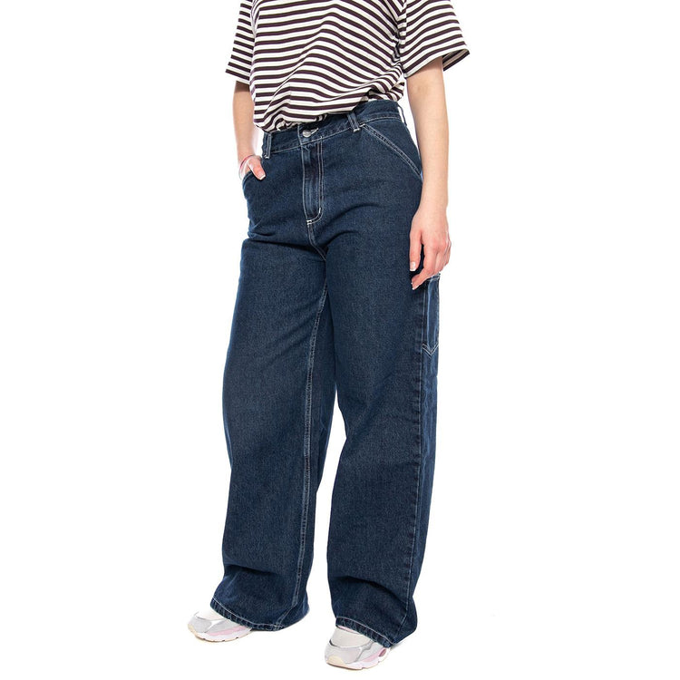 W' Jens Pant Blue - Pantaloni Denim Jeans Donna Blu I036599 0106 CARHARTT WIP 