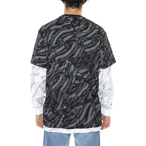Deco L/S Black - Maglietta Girocollo Maniche Lunghe Uomo Multicolore 22WOLS09-BLACK  OCTOPUS 
